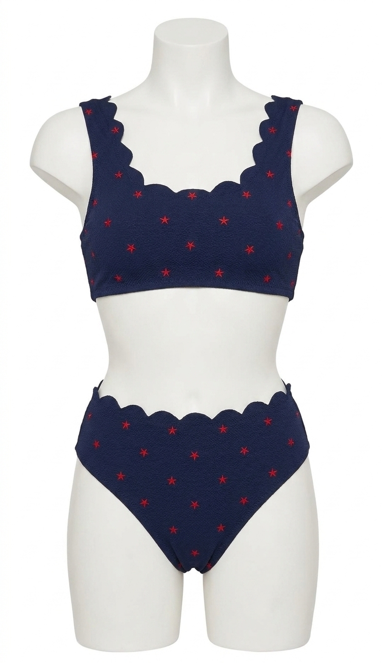 NEW BEACH RIOT nessa bikini bottom in navy